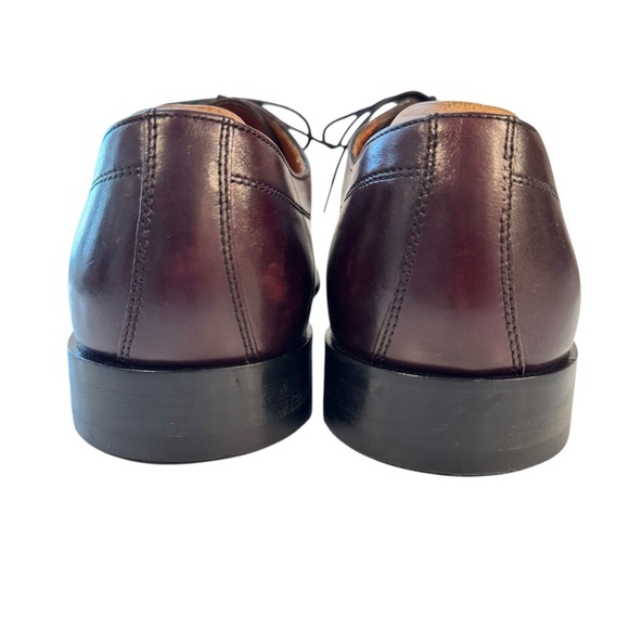 Brooks Brothers Dress Shoes Men\'s Size 10 Red Brown Apron Toe Oxford Derby Italy main image 9
